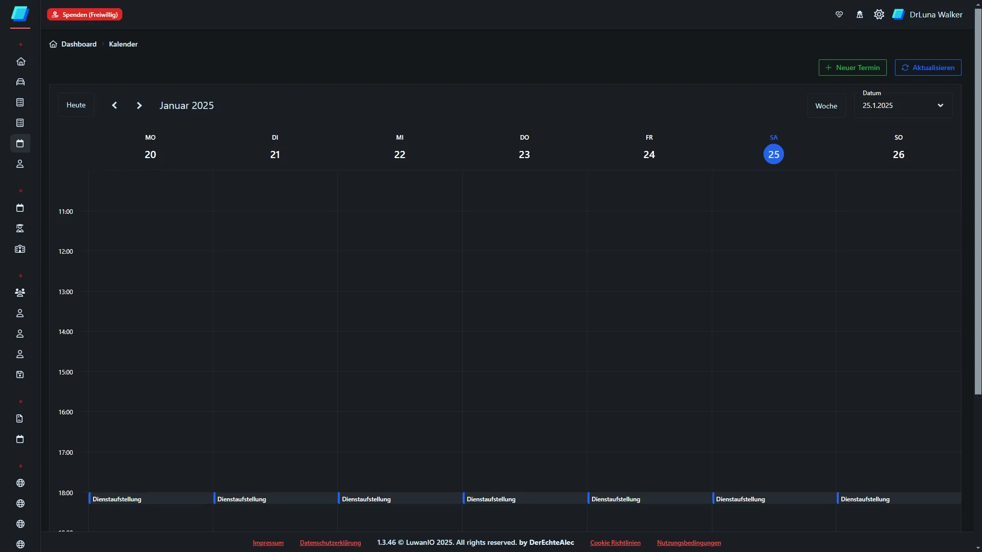 DienstblattNET Kalender und Terminverwaltung